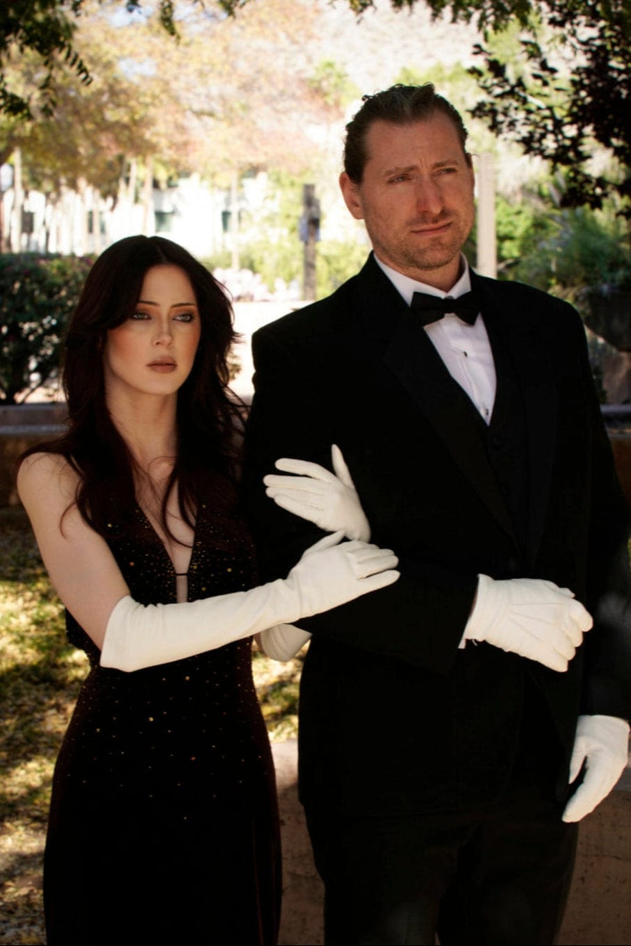 Alessandro - Formal White, Silk-Lined Men's Gloves